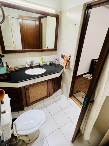 Bathroom in 3 BHK Builder Floor at Greater Kailash I – for Rent