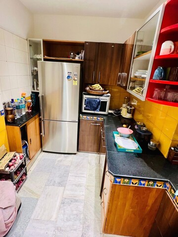 Kitchen in 3 BHK Builder Floor at Greater Kailash I – for Rent
