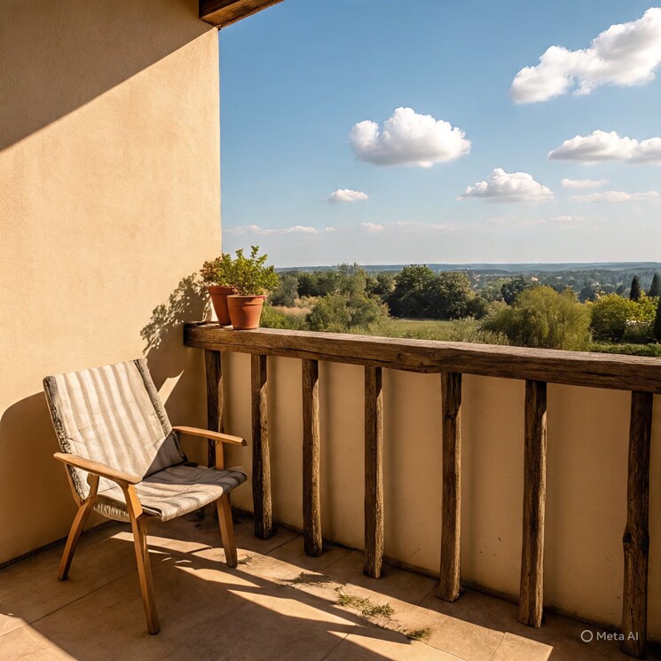 Balcony, ganga nagar 3 Bedroom 1499 Sq.Ft. Apartment In Ganga Nagar Rishikesh 9152586