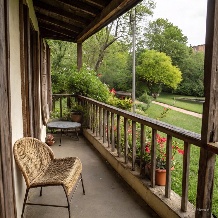 Balcony, ganga nagar 3 Bedroom 1400 Sq.Ft. Apartment In Ganga Nagar Rishikesh 9152622