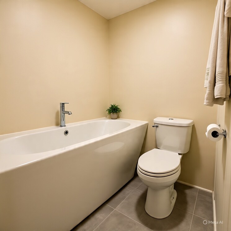 Bathroom, ganga nagar 3 Bedroom 1501 Sq.Ft. Apartment In Ganga Nagar Rishikesh 9152647