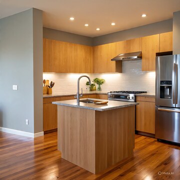 Kitchen in 3 BHK Apartment at Ganga Nagar – for Rent