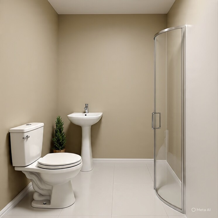 Bathroom, ganga nagar 3 Bedroom 1501 Sq.Ft. Apartment In Ganga Nagar Rishikesh 9152678