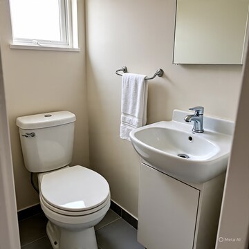 Bathroom in 3 BHK Apartment at Ganga Nagar – for Rent