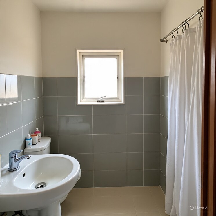 Bathroom, ganga nagar 3 Bedroom 1501 Sq.Ft. Apartment In Ganga Nagar Rishikesh 9152678