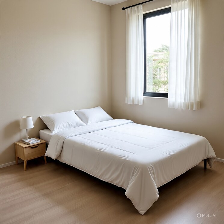 Bedroom, ganga nagar 3 Bedroom 1501 Sq.Ft. Apartment In Ganga Nagar Rishikesh 9152678