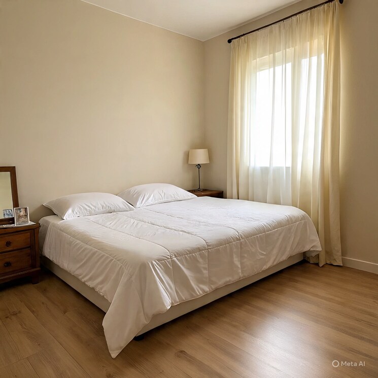 Bedroom, ganga nagar 3 Bedroom 1501 Sq.Ft. Apartment In Ganga Nagar Rishikesh 9152698