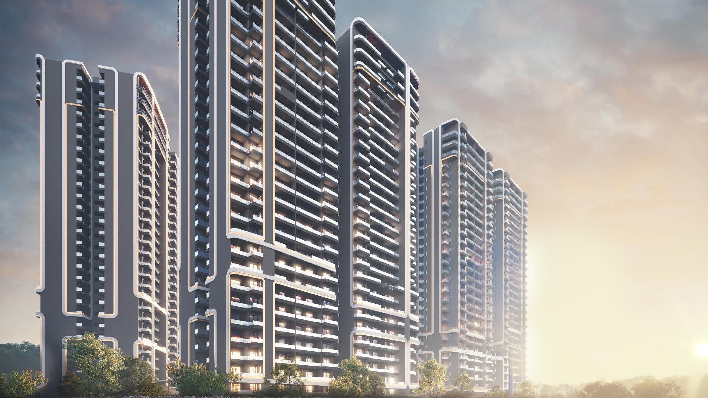 3 BHK + Study Room Apartment For Sale in Smart World One DXP