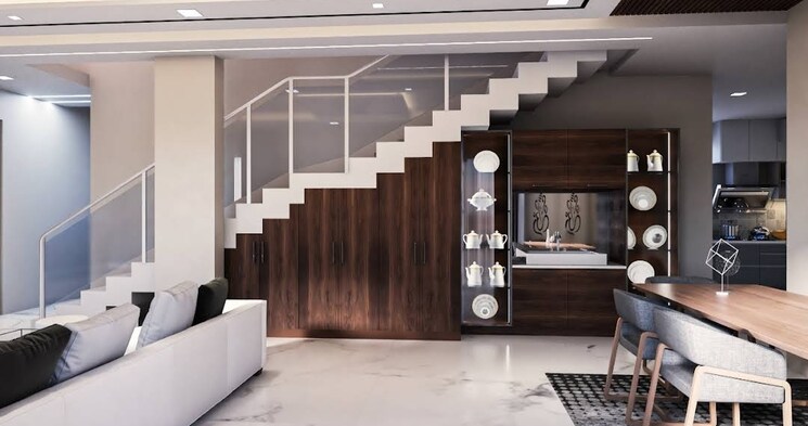 Living Room, rajapushpa-green-dale 4 Bedroom 4234 Sq.Ft. Villa In Tellapur Hyderabad 9153126