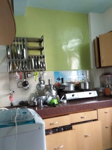 Kitchen in 1 RK Apartment at Vasant Valley Complex, Malad East – for Rent