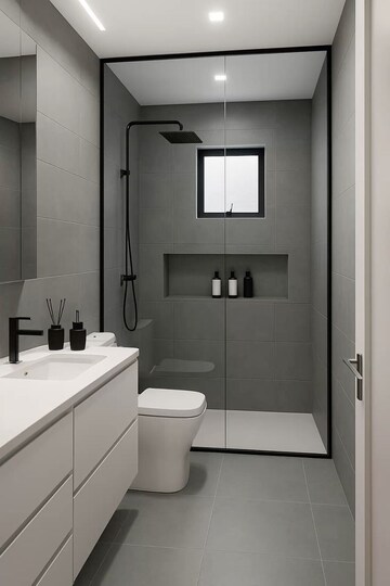 Attached Bathroom in 4 BHK Villa at Marsur – for Sale