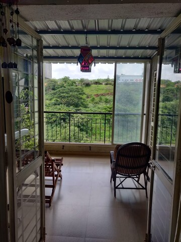Balcony in 2 BHK Apartment at Mahesh Galaxy, Sinhagad Road – for Rent