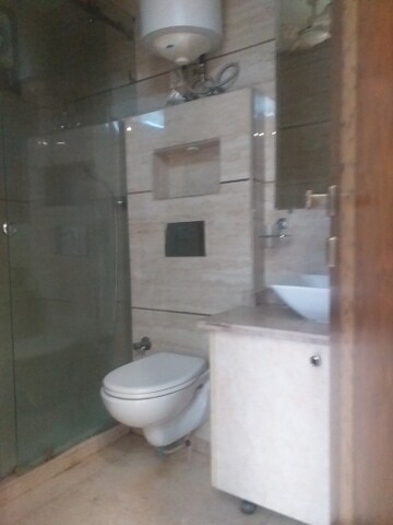 Bathroom in 3 BHK Builder Floor at New Rajinder Nagar – for Rent