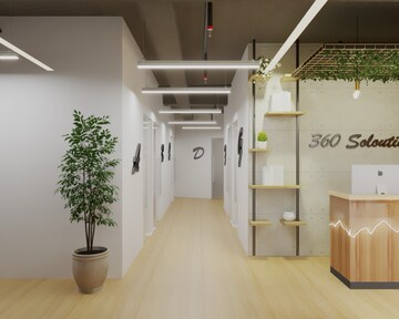 Staircase in  Co-working Space at Bhavya Corporate Towers, Vibhuti Khand – for Rent