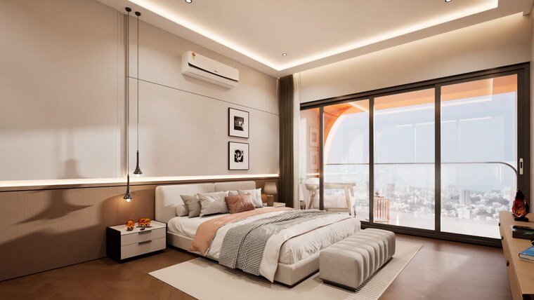 Bedroom, ahuja-towers 4 Bedroom 4200 Sq.Ft. Apartment In Prabhadevi Mumbai 9153904