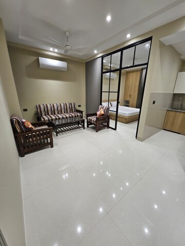 Living Room in 3 BHK Builder Floor at Ansal Sushant Residency, Sushant Lok Iii – for Sale