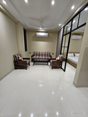 Living Room in 3 BHK Builder Floor at Ansal Sushant Residency, Sushant Lok Iii – for Sale