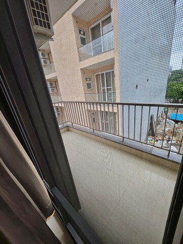 Balcony in 3 BHK Builder Floor at Ansal Sushant Residency, Sushant Lok Iii – for Sale