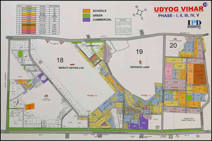 Map Location, udyog vihar Commercial Office Space in IT/SEZ 4800 Sq.Ft. In Udyog Vihar Gurgaon 9153955