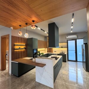 Kitchen in 3 BHK Builder Floor at Manimajra – for Sale