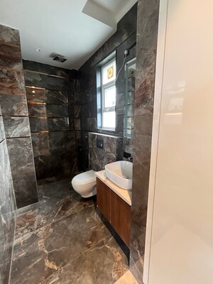 Bathroom in 3 BHK Builder Floor at Ansal Sushant Lok I, Sector 43 – for Rent