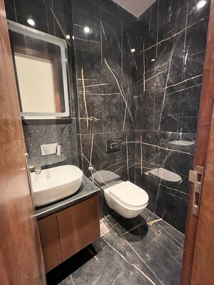 Bathroom in 3 BHK Builder Floor at Ansal Sushant Lok I, Sector 43 – for Rent