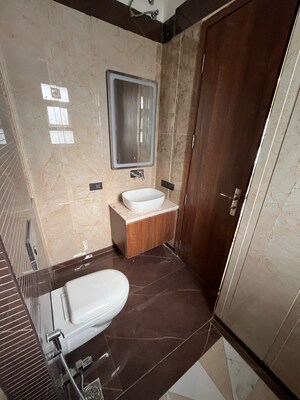 Bathroom in 3 BHK Builder Floor at Ansal Sushant Lok I, Sector 43 – for Rent