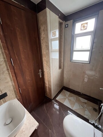 Bathroom in 3 BHK Builder Floor at Ansal Sushant Lok I, Sector 43 – for Rent
