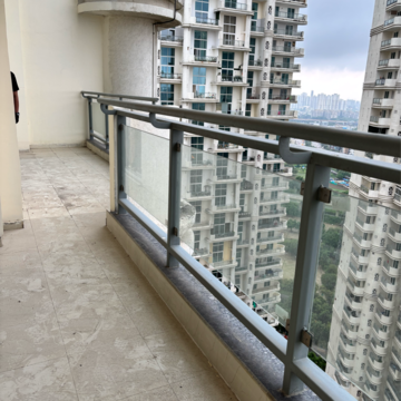 Balcony in 3.5 BHK Apartment at Mahagun Mezzaria, Sector 78 – for Rent