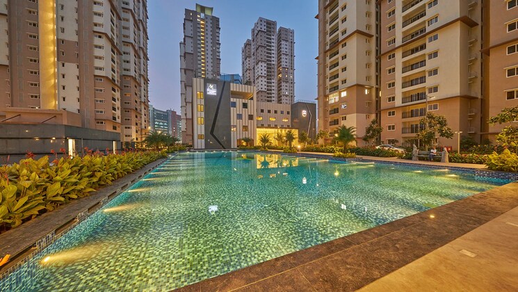 Swimming Pool, prestige-high-fields 2.5 Bedroom 1492 Sq.Ft. Apartment In Gachibowli Hyderabad 9154748