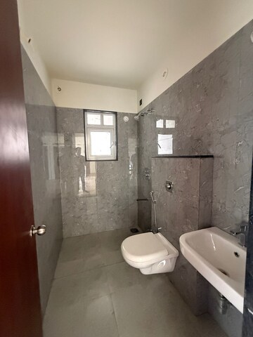 Bathroom in 3 BHK Apartment at VTP Beaumonde, Kharadi – for Rent