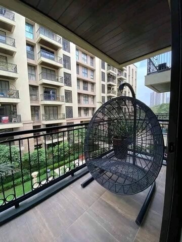 Balcony in 3 BHK Apartment at Lodha Sterling, Kolshet Road – for Rent