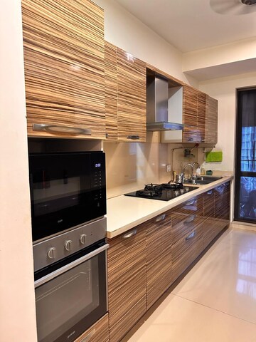 Kitchen in 3 BHK Apartment at Rustomjee Parishram, Pali Hill – for Rent