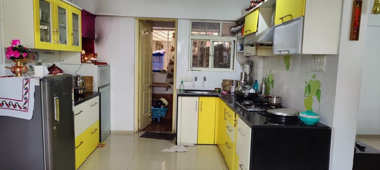 Kitchen, mount-n-glory 2 Bedroom 1001 Sq.Ft. Apartment In Kharadi Pune 9154831