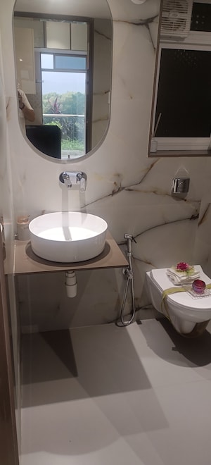 Bathroom in 1 BHK Apartment at JSB Nakshatra Nirvaana, Naigaon East – for Sale