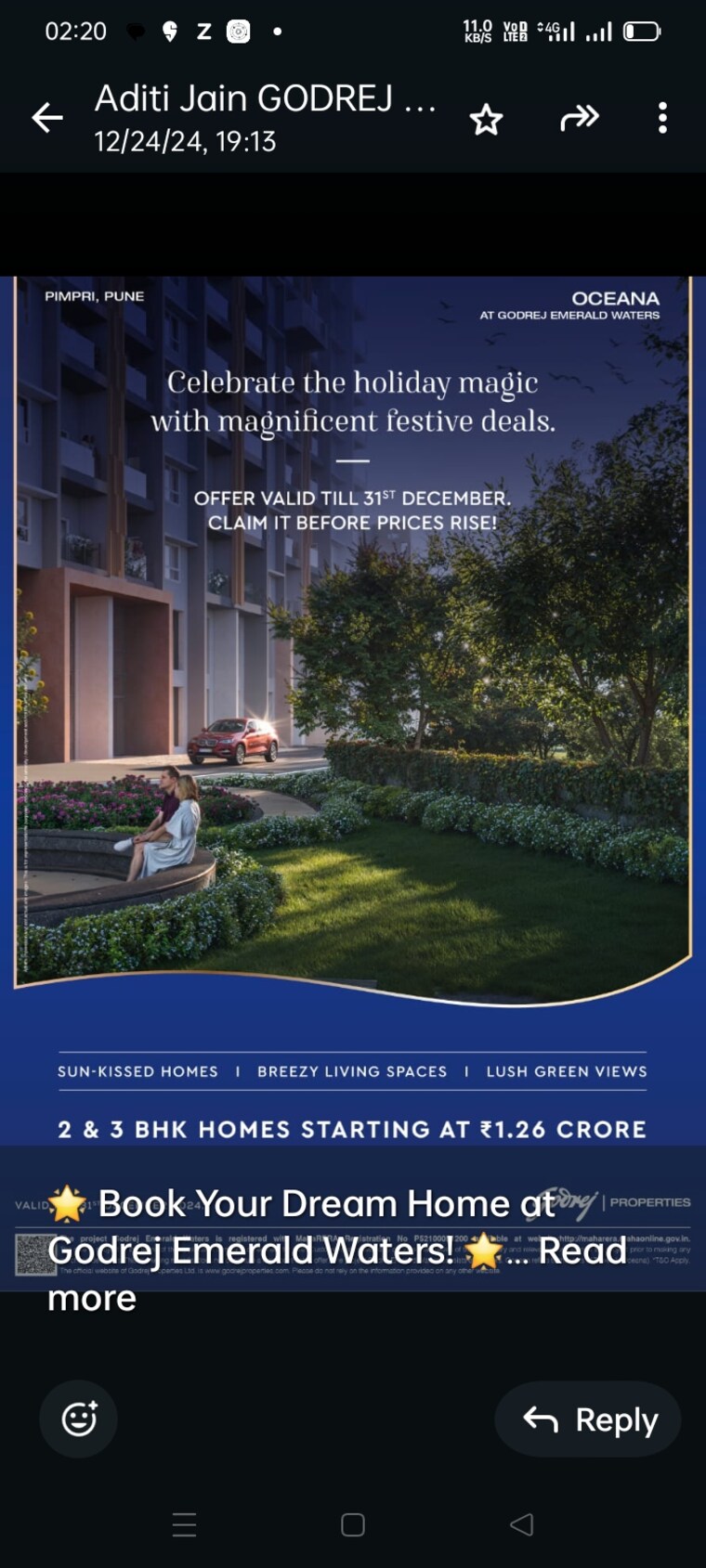 Garden, pimpri 3 Bedroom 1100 Sq.Ft. Apartment In Pimpri Pune 9155062