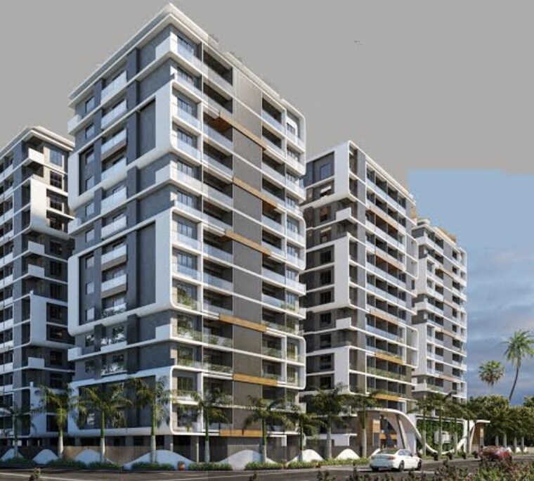 Exterior View, vip road vesu 3 Bedroom 2270 Sq.Ft. Apartment In Vip Road Vesu Surat 9155078