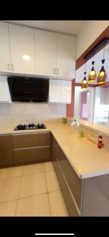 Kitchen in 3 BHK Apartment at Mantri Lithos, Thanisandra – for Rent