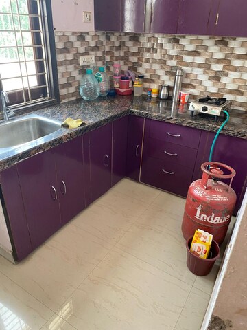 Kitchen in 1.5 BHK Builder Floor at Viram Khand – for Rent
