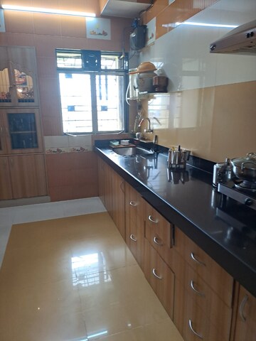 Kitchen in 1 BHK Apartment at Shasan CHS, Kolshet – for Rent