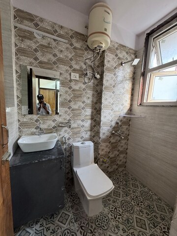 Bathroom in 3 BHK Builder Floor at Old Rajinder Nagar – for Rent