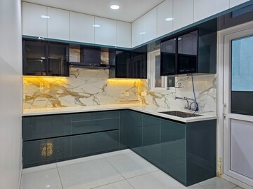 Kitchen in 3 BHK Apartment at Rajapushpa Provincia, Narsingi – for Rent