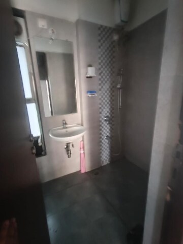 Bathroom in 3 BHK Apartment at Wadhwa Elite, Kolshet Road – for Rent
