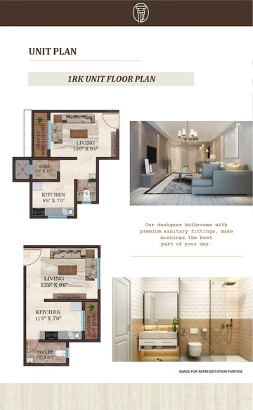 Floor Plan in 1 RK Apartment at Dombivli East – for Sale