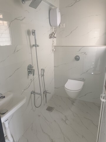 Bathroom in 3 BHK Apartment at Mahakali Kalika Heights, Panch Pakhadi – for Rent