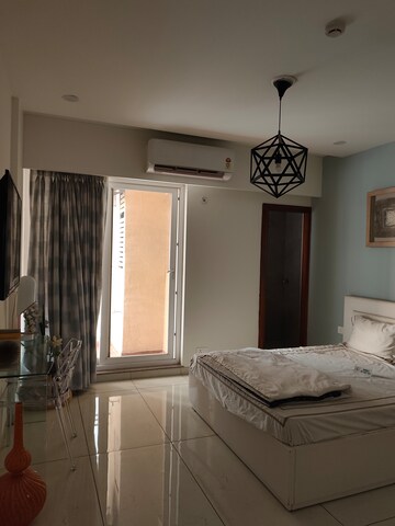 Living Room in 4 BHK Apartment at Rishita Manhattan, Gomti Nagar – for Rent