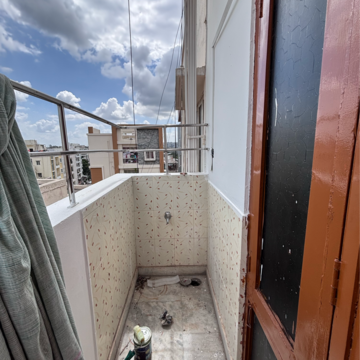 Balcony in 2 BHK Apartment at Happy Homes Kondapur, Sriram Nagar – for Rent