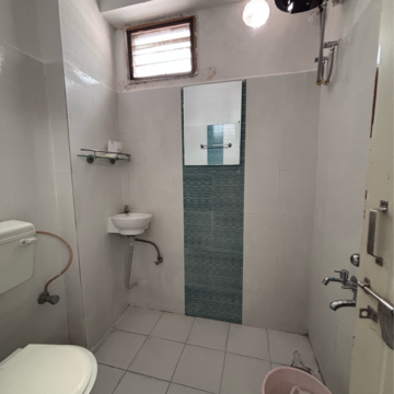 Bathroom in 2 BHK Apartment at Happy Homes Kondapur, Sriram Nagar – for Rent
