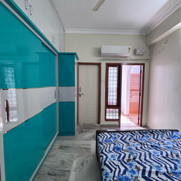 Bedroom in 2 BHK Apartment at Happy Homes Kondapur, Sriram Nagar – for Rent