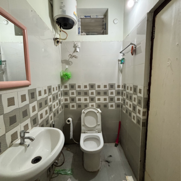 Bathroom in 1 BHK Apartment at North Villa Kondapur, Hafeezpet – for Rent
